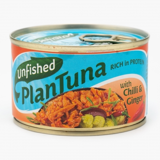 Alternativă vegetală la ton cu ardei iute și ghimbir 150g
