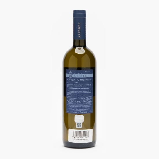 Vin alb sec Crâmpoșie Selecționată, 13%, 0.75l