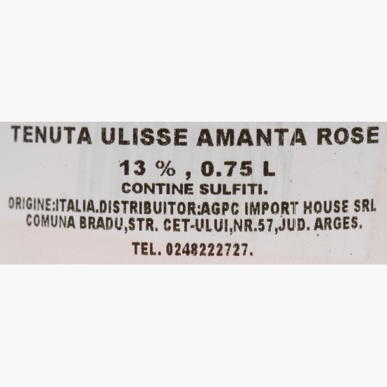 Vin rose sec Merlot, Montelpuciano, 13%. 0.75l