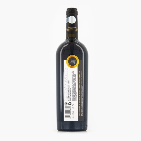 Vin roșu sec Bacanta, Barrique Merlot, 14.5%, 0.75l