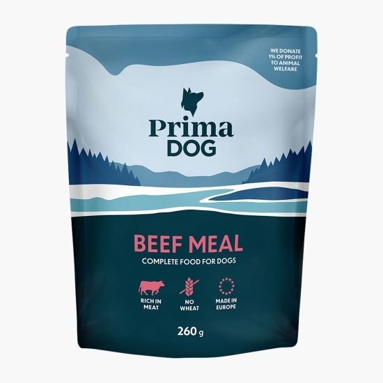 Hrană umedă pt câini, cu vită, 260g