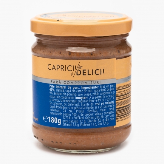 Pate de porc integral 180g