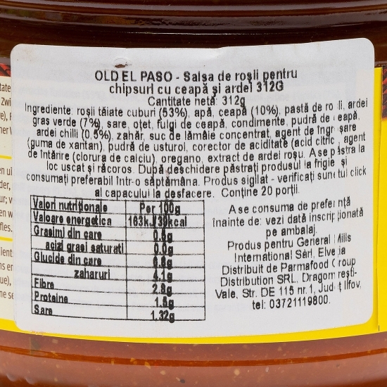 Sos salsa de roșii cu ceapă și ardei 312g