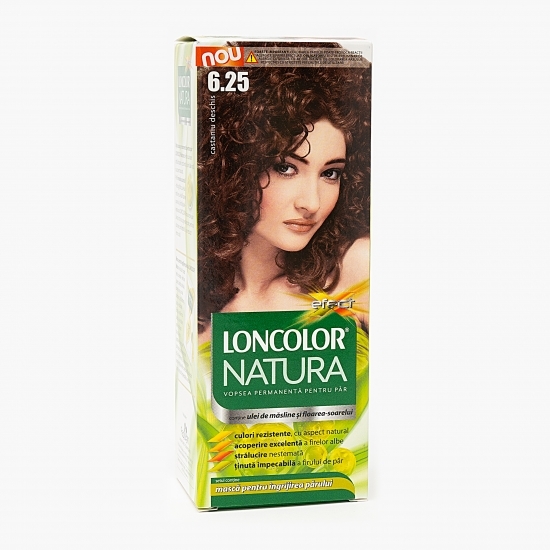 Vopsea permanentă pentru păr Natura 6.25 Castaniu deschis 100ml
