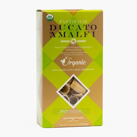 Paste artizanale Mezzi Paccheri, eco, 500g