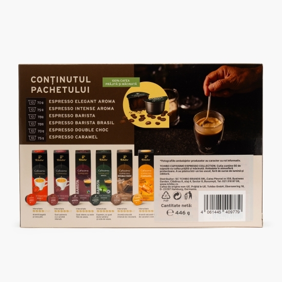 Pachet capsule Cafissimo Espresso Collection, 6 arome, 60 buc, 450g
