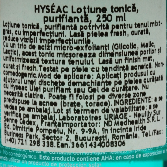 Loțiune tonică purifiantă Hyseac 0.25l