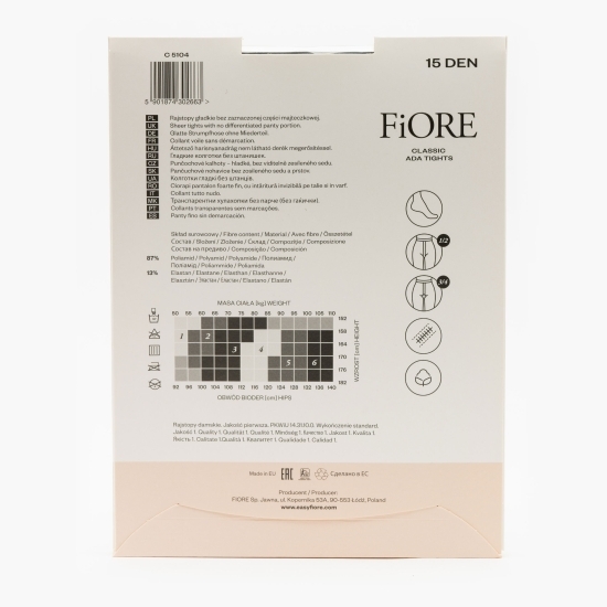 Ciorap Ada 15den Negru no. 2