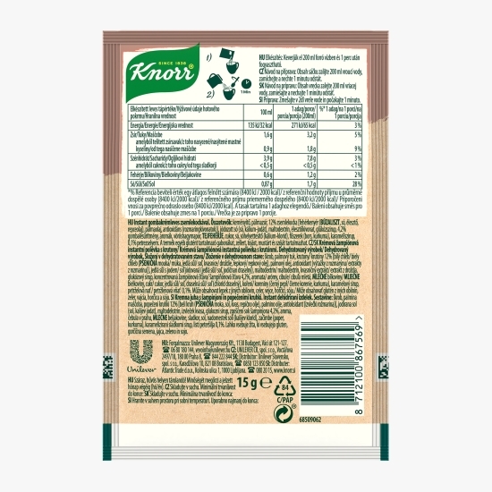 Supă instant Ciuperci cu crutoane, Cup a Soup 15g
