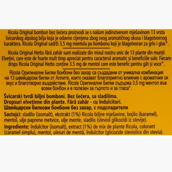 Dropsuri din plante Original fără zahăr adăugat 40g