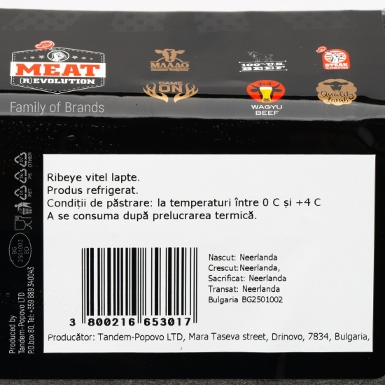 Rib-Eye vițel lapte, maturat 14 zile 250g