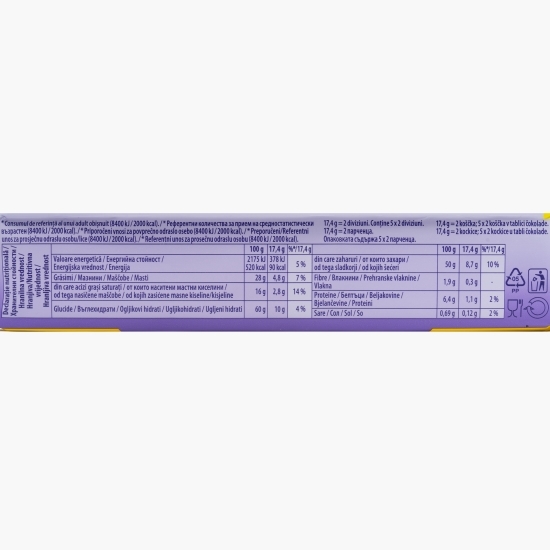 Ciocolată cu lapte alpin și biscuiți Tuc 87g
