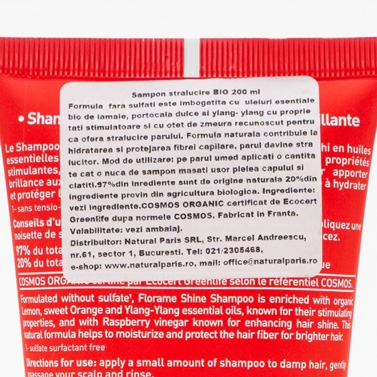 Șampon bio pentru strălucirea părului 200ml