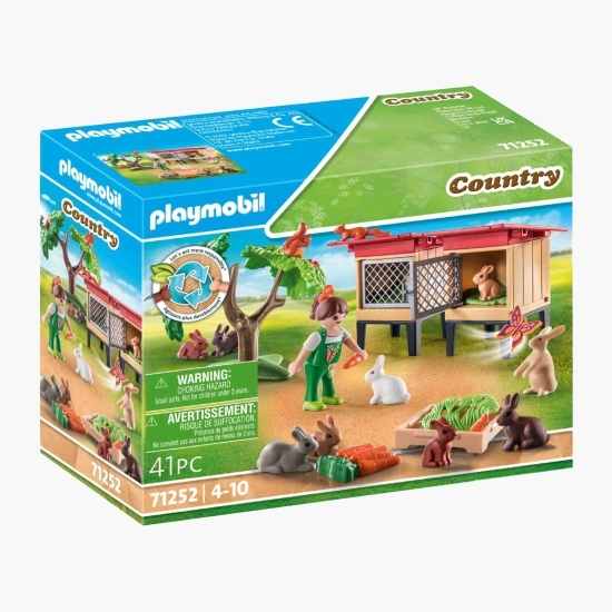 Set figurine - cușcă pentru iepurași, 3+ ani