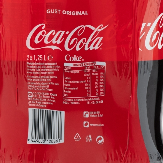 Băutură carbogazoasă cola 2x1.25l