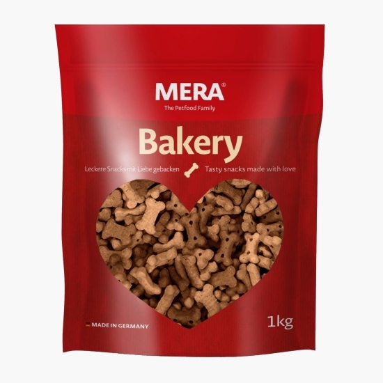 Biscuiți pentru câini în formă de oase cu gust de miel și orez 1kg