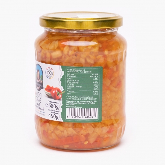 Ardei gras tocat în saramură 680g
