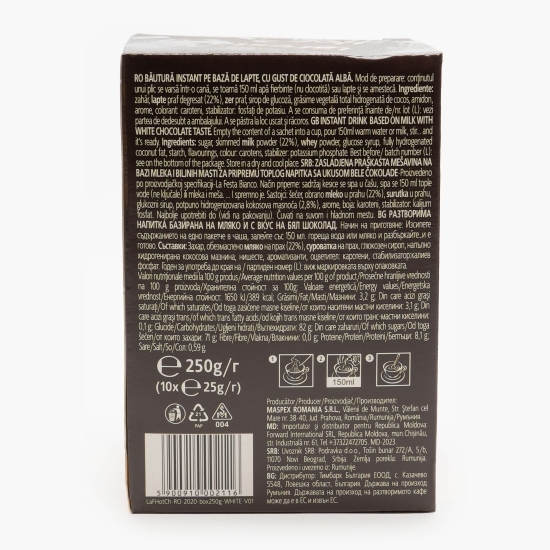 Ciocolată caldă albă, plicuri 10x25g