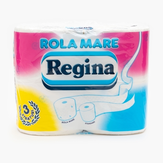 Hârtie igienică rolă mare 4 role, 3 straturi