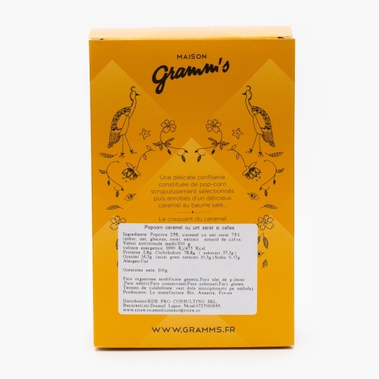 Popcorn caramel cu unt sărat și cafea 100g 