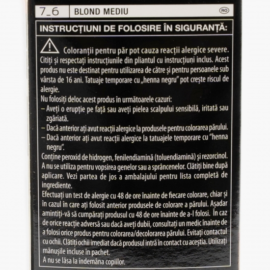 Vopsea de păr permanentă Professional Performance 7-6 blond mediu 115ml