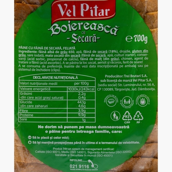 Pâine cu secară 700g
