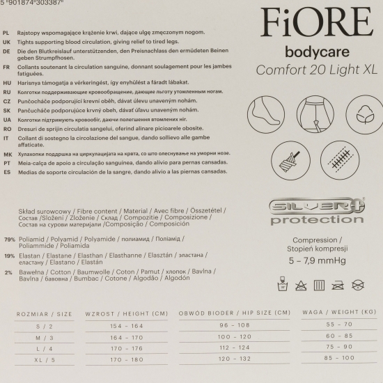 Ciorap modelator Comfort 20den Light Natural 5