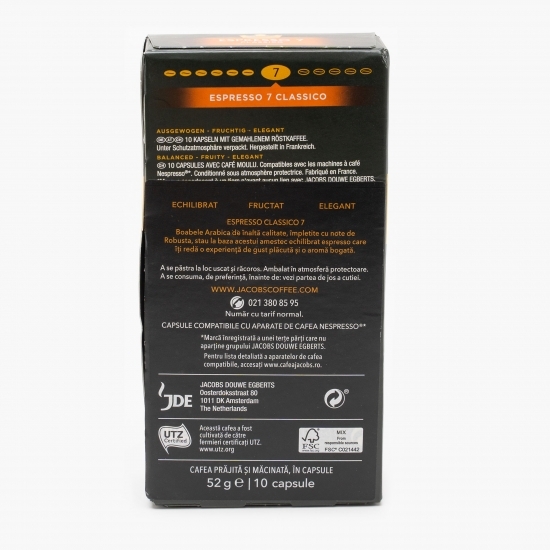 Espresso 7 Classico 10 băuturi 52g, capsule cafea 