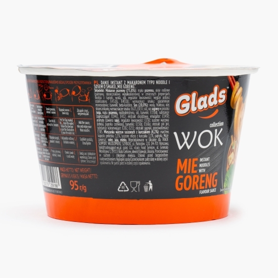 Wok tăiței cu aromă de pui, sos Mie Goreng și legume deshidratate, bol 95g