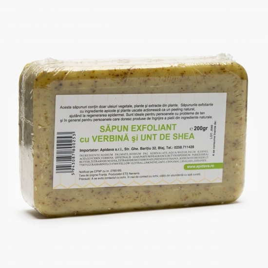 Săpun exfoliant cu verbină și unt de shea 200g