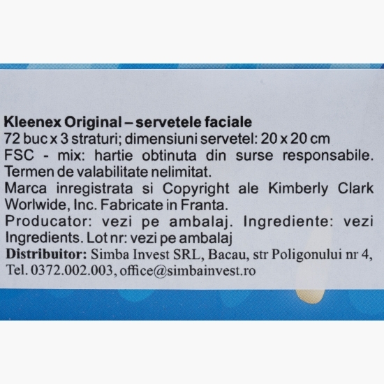Șervețele uscate The original, 72 buc