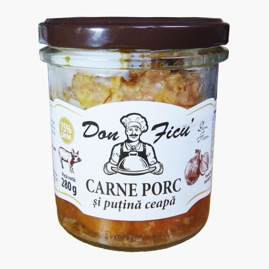 Carne de porc cu puțină ceapă 280g