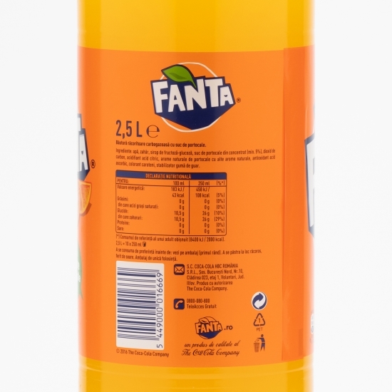 Băutură carbogazoasă portocale 2.5l