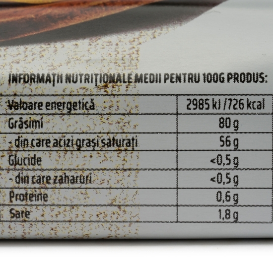 Unt cu sare de mare, 80% grăsime, 200g
