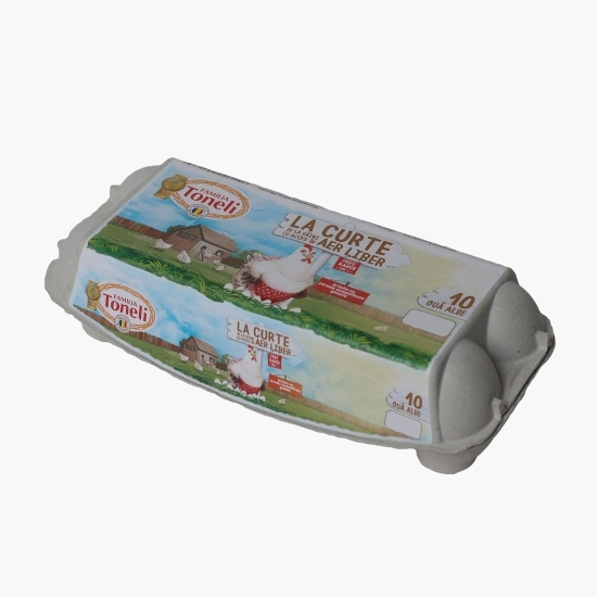 Ouă albe mărimea M/L cod 1, 10 buc