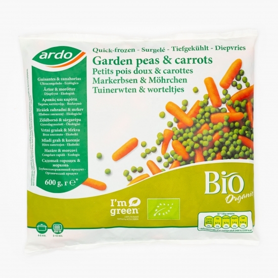 Mazăre cu morcovi eco 600g 
