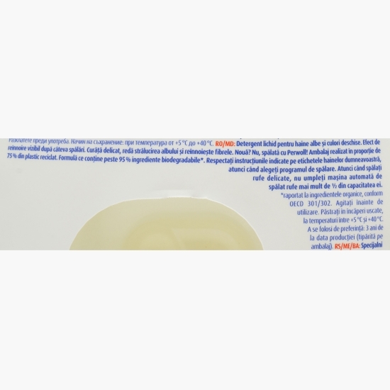 Detergent de rufe lichid Renew White pentru haine albe, 40 spălări, 2l