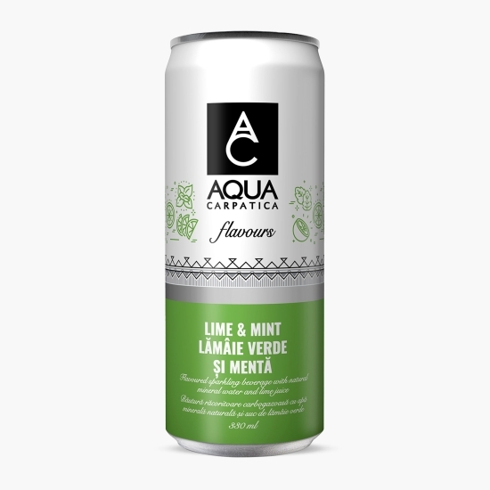 Apă minerală cu aromă de lămâie verde și mentă, flavours 0.33l