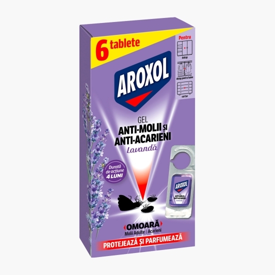 Gel împotriva moliilor, lavandă, 6 buc