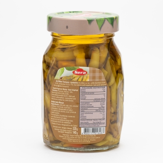 Ardei iuți galbeni în oțet 320g