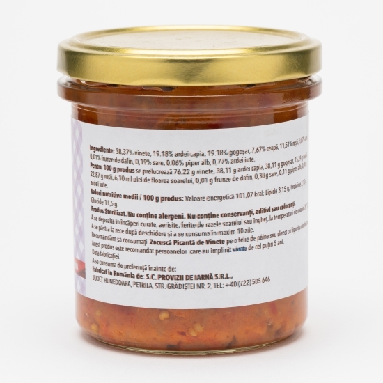 Zacuscă picantă de vinete 400g