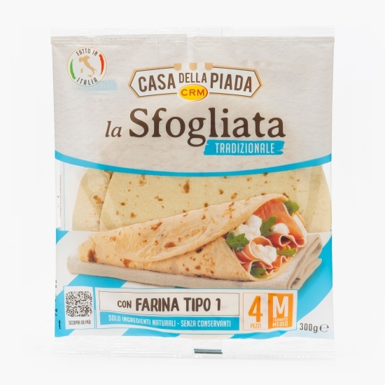 Lipii piadină tradițională, 4 buc, 300g