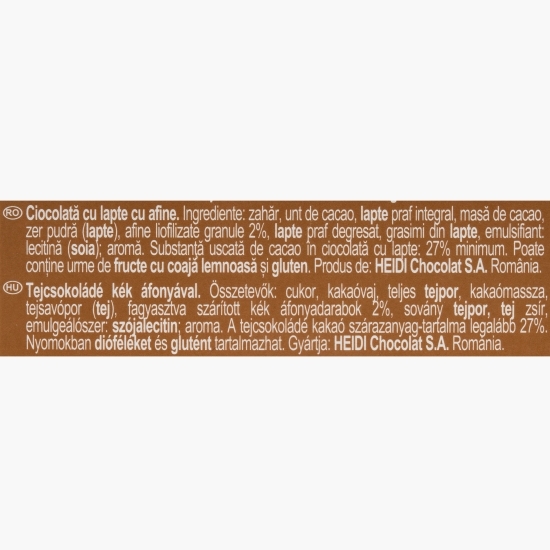 Ciocolată cu lapte cu afine 80g