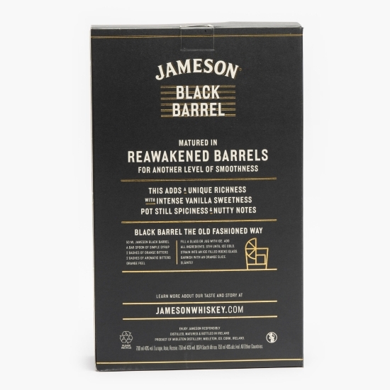 Whisky Irish Triple Distilled 40% alc. 0.7l + 2 pahare