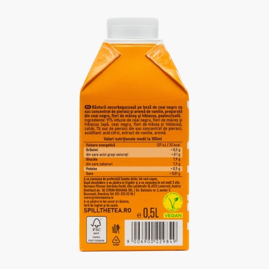 Spill the Tea - Ceai cu aromă de piersică și vanilie 0.5l