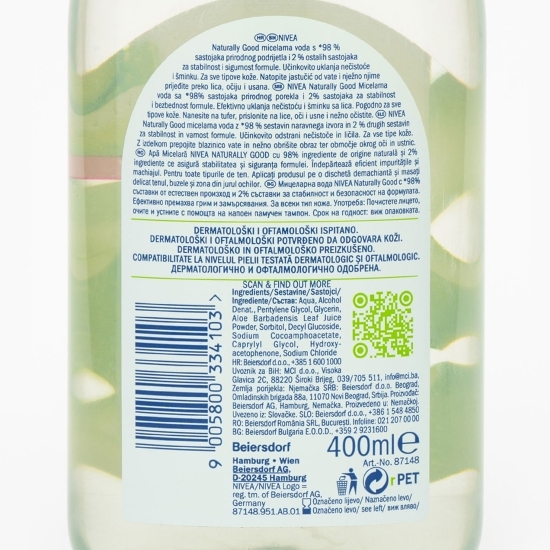 Apă micelară de curățare Naturally Good 400ml