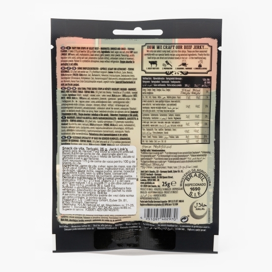 Chipsuri de vită Teriyaki, Beef Jerky 25g