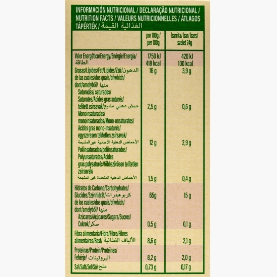 Batoane cu bucăți de ciocolată și soia, fără zahăr adăugat 144g