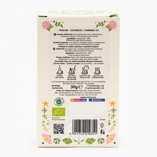 Ceai mușețel eco 15x2g