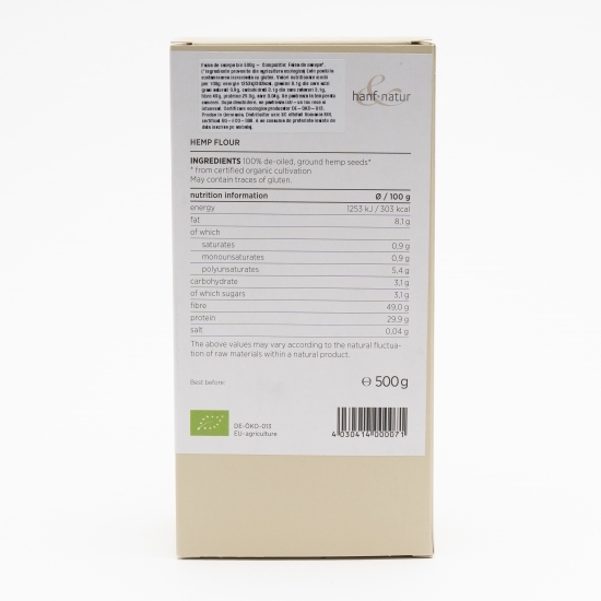 Făină de cânepă eco 500g